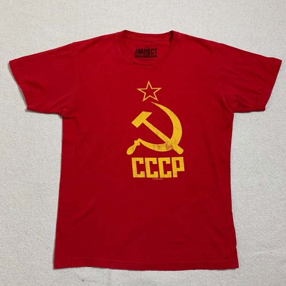 Impact Merchandising Red USSR Flag Graphic Tee M - Picture 1 of 2